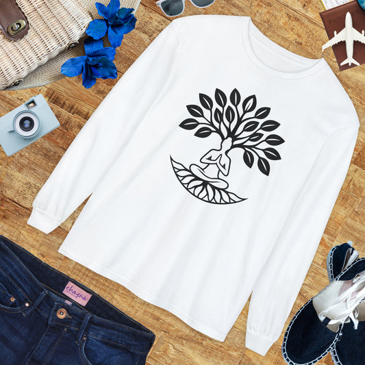 🌳Rooted in Stillness - Tree of Self - Long Sleeve Tee