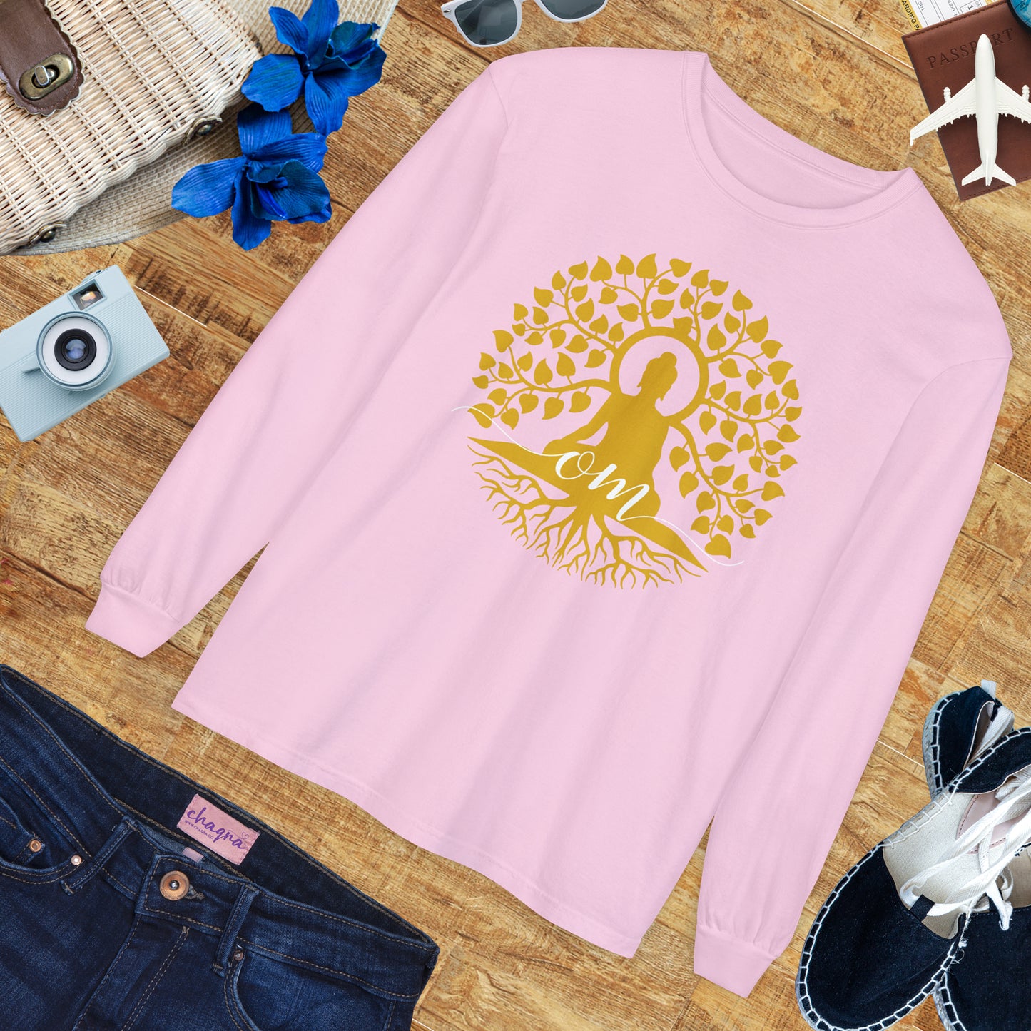 🧘‍♂️Rooted in OM - Buddha Tree Long Sleeve Tee