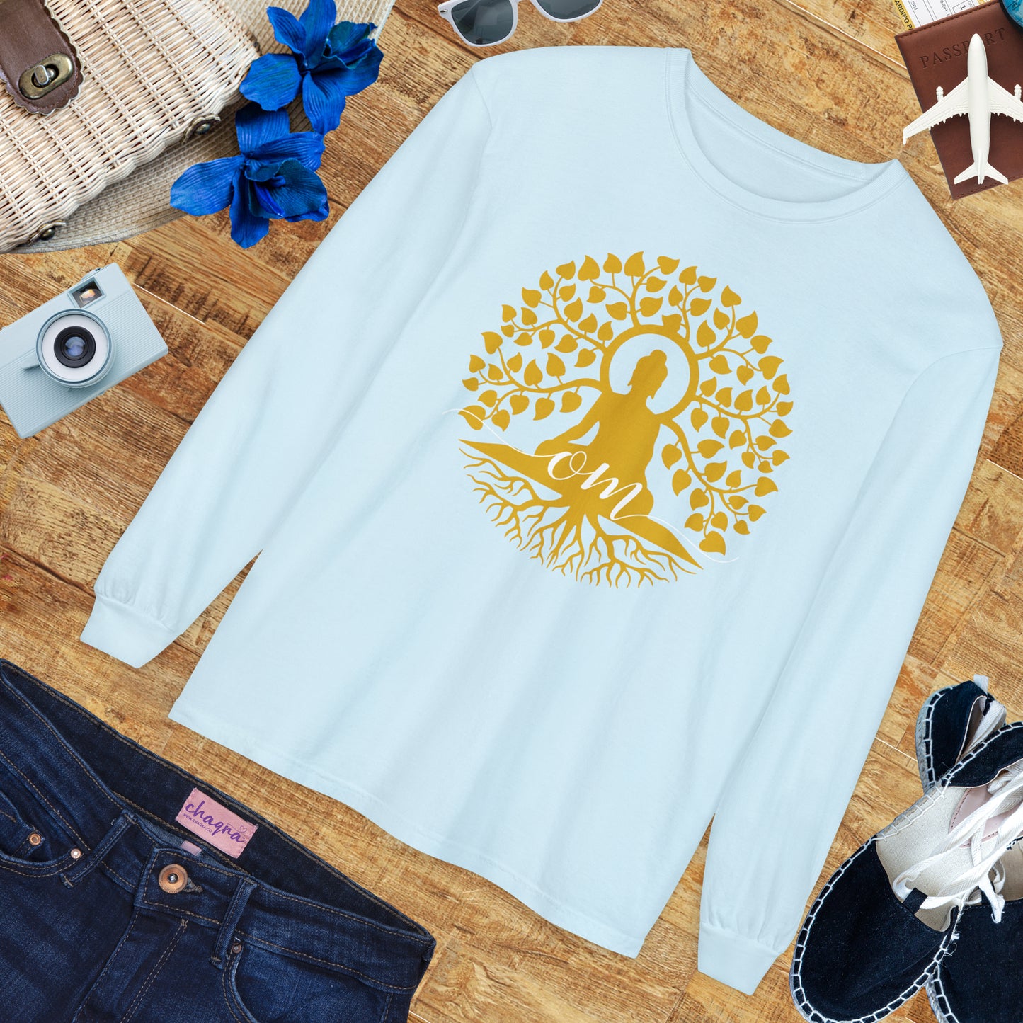 🧘‍♂️Rooted in OM - Buddha Tree Long Sleeve Tee