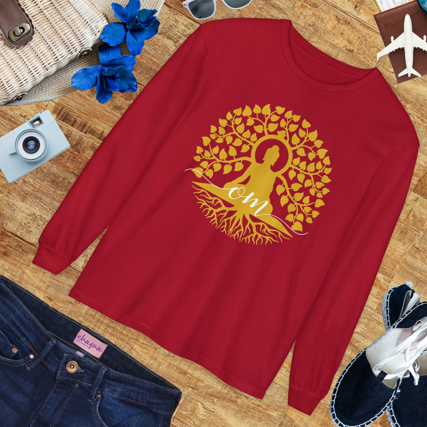 🧘‍♂️Rooted in OM - Buddha Tree Long Sleeve Tee