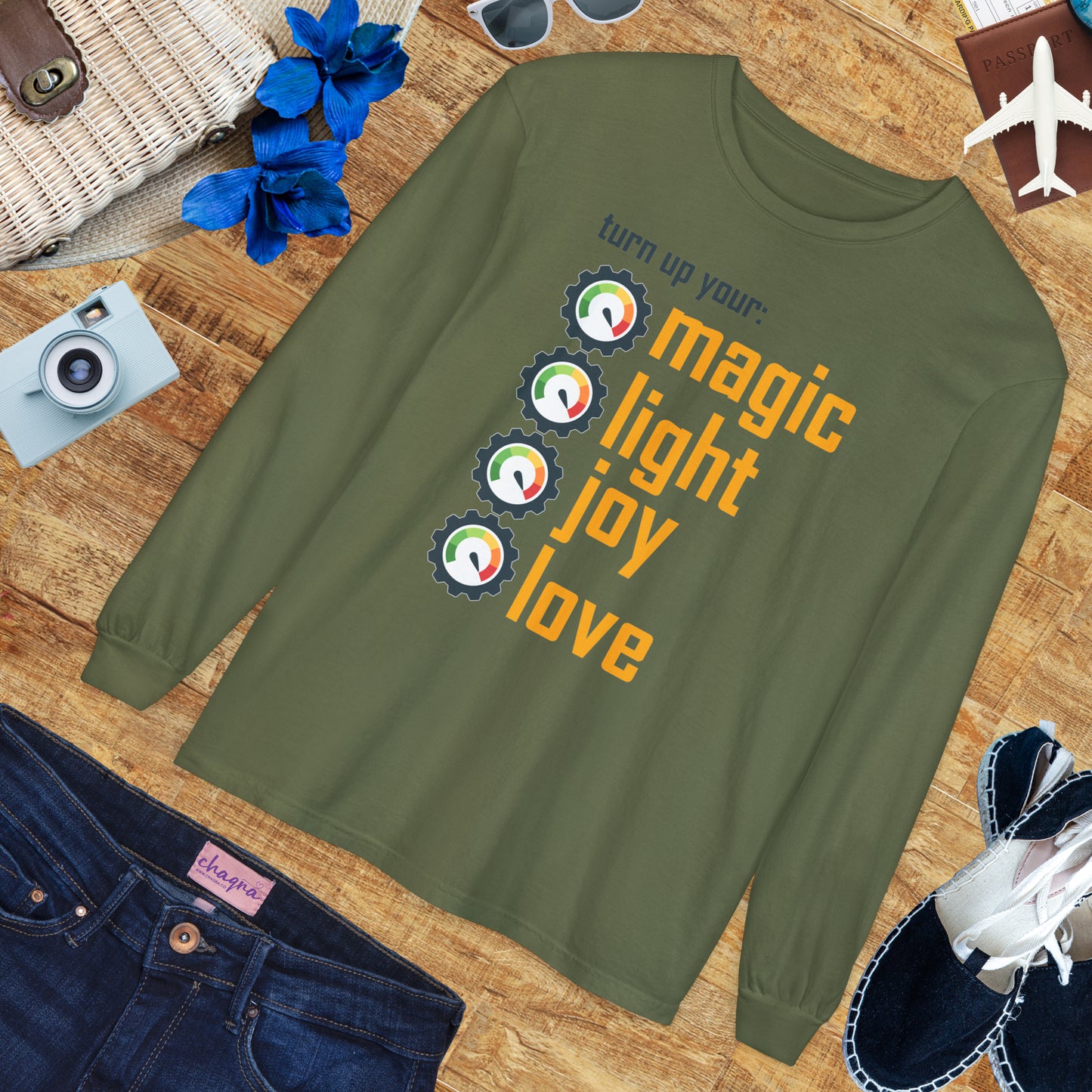 🔊 Turn Up Your Magic . Light . Joy . Love - Long Sleeve Tee