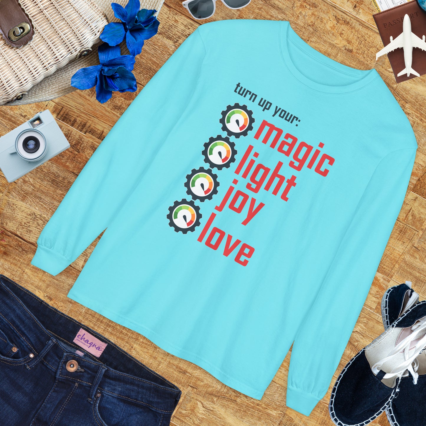 🔊 Turn Up Your Magic . Light . Joy . Love - Long Sleeve Tee