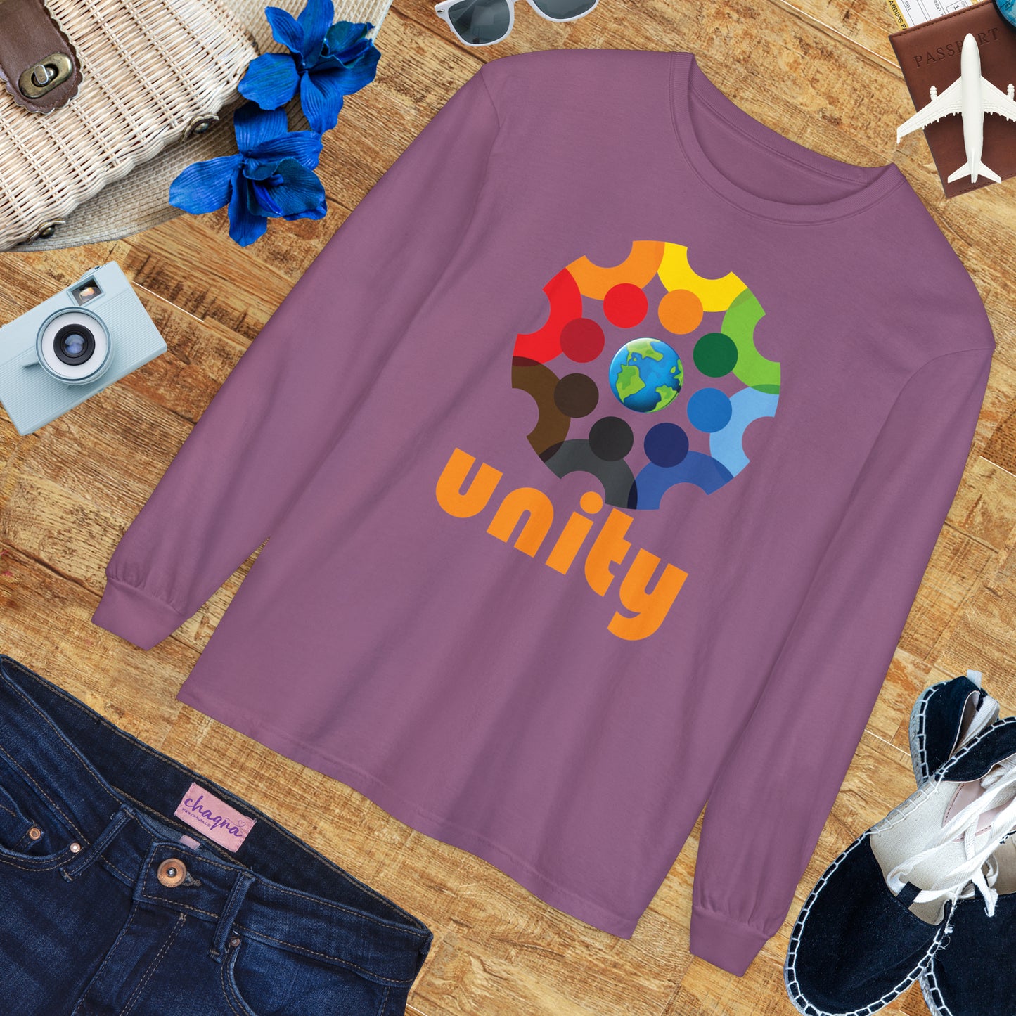 🌍UNITY - Global Heartbeat Long Sleeve Tee