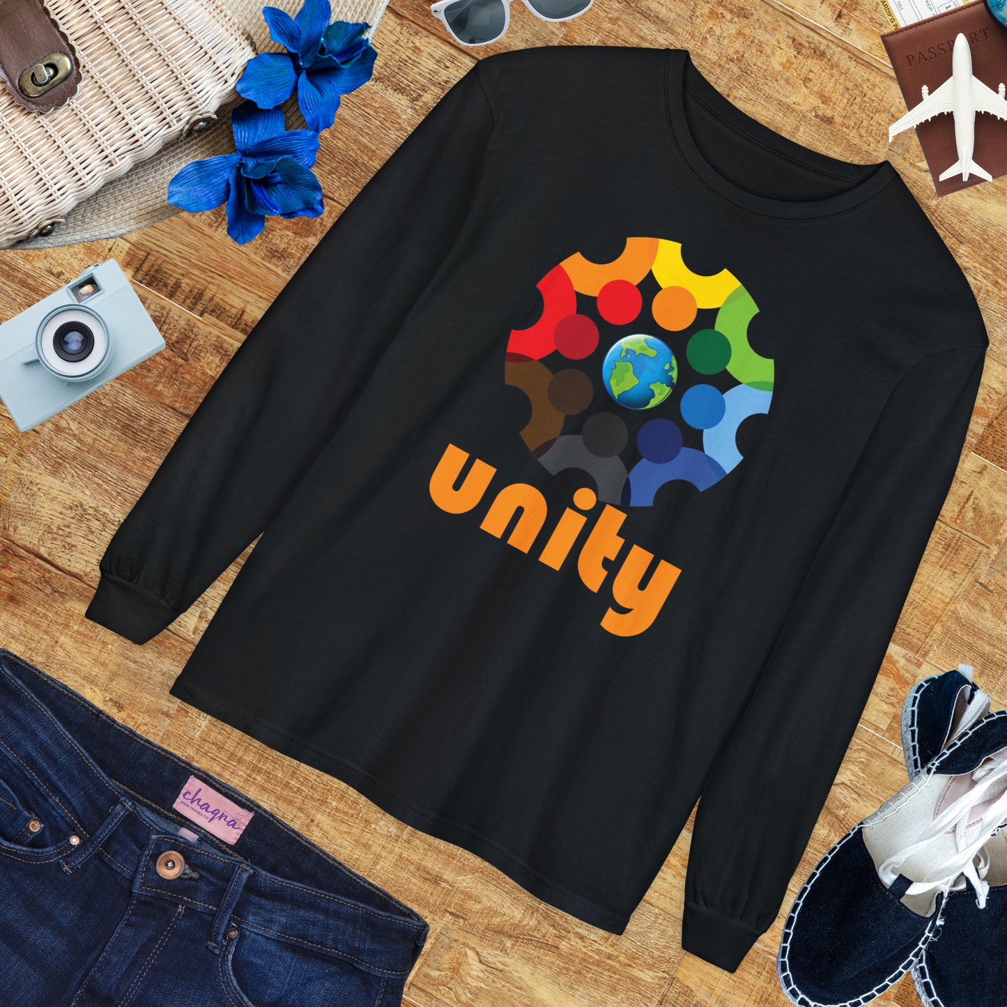 🌍UNITY - Global Heartbeat Long Sleeve Tee