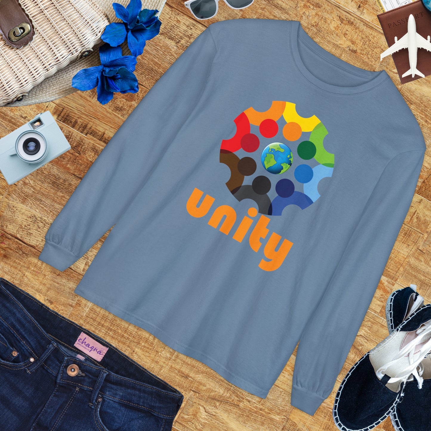 🌍UNITY - Global Heartbeat Long Sleeve Tee