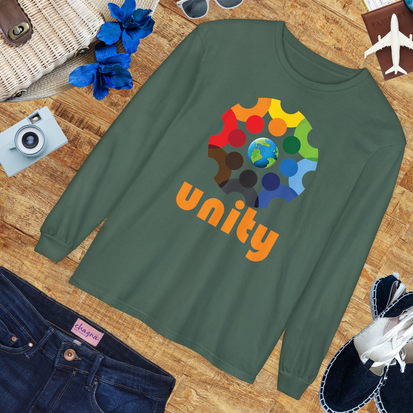 🌍UNITY - Global Heartbeat Long Sleeve Tee