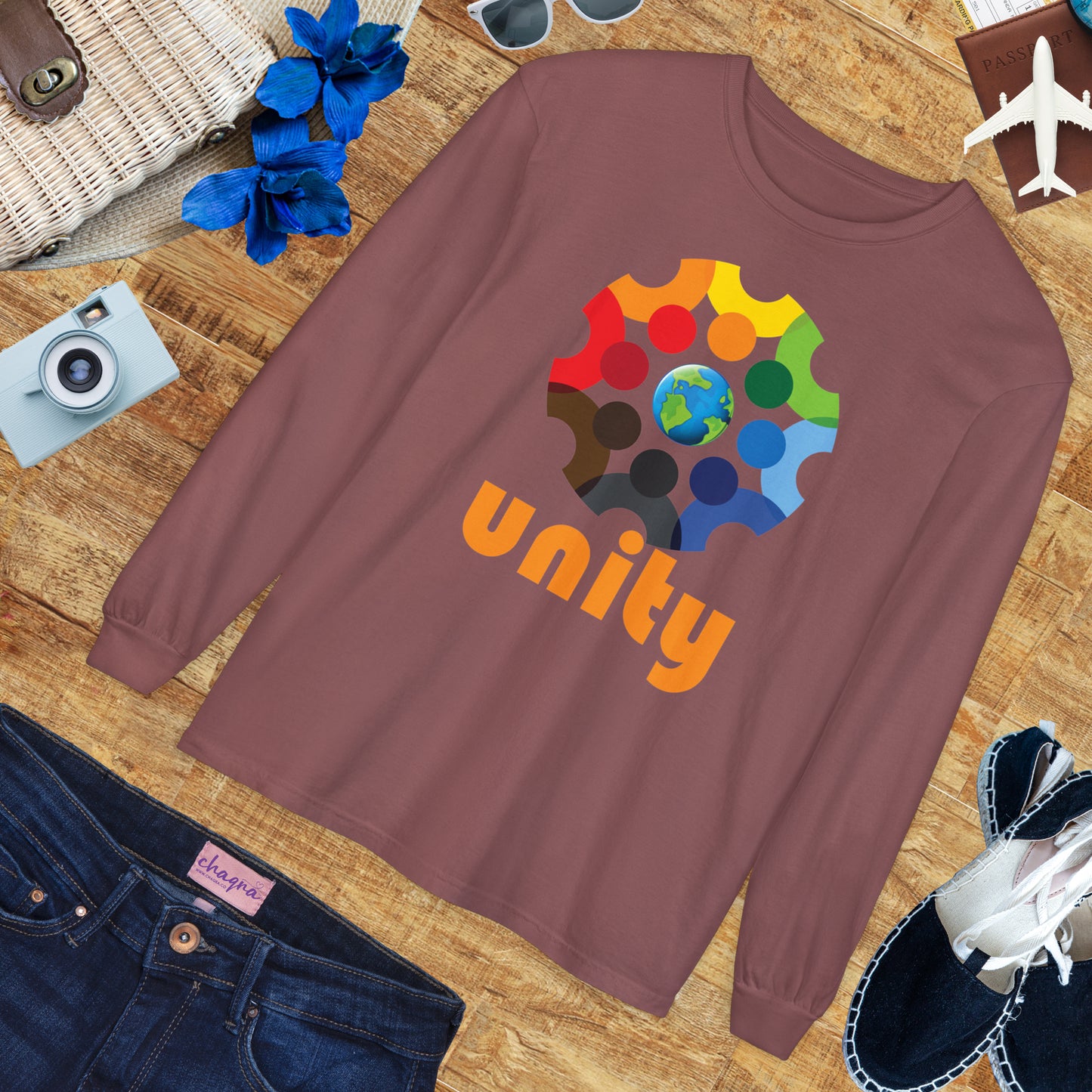 🌍UNITY - Global Heartbeat Long Sleeve Tee