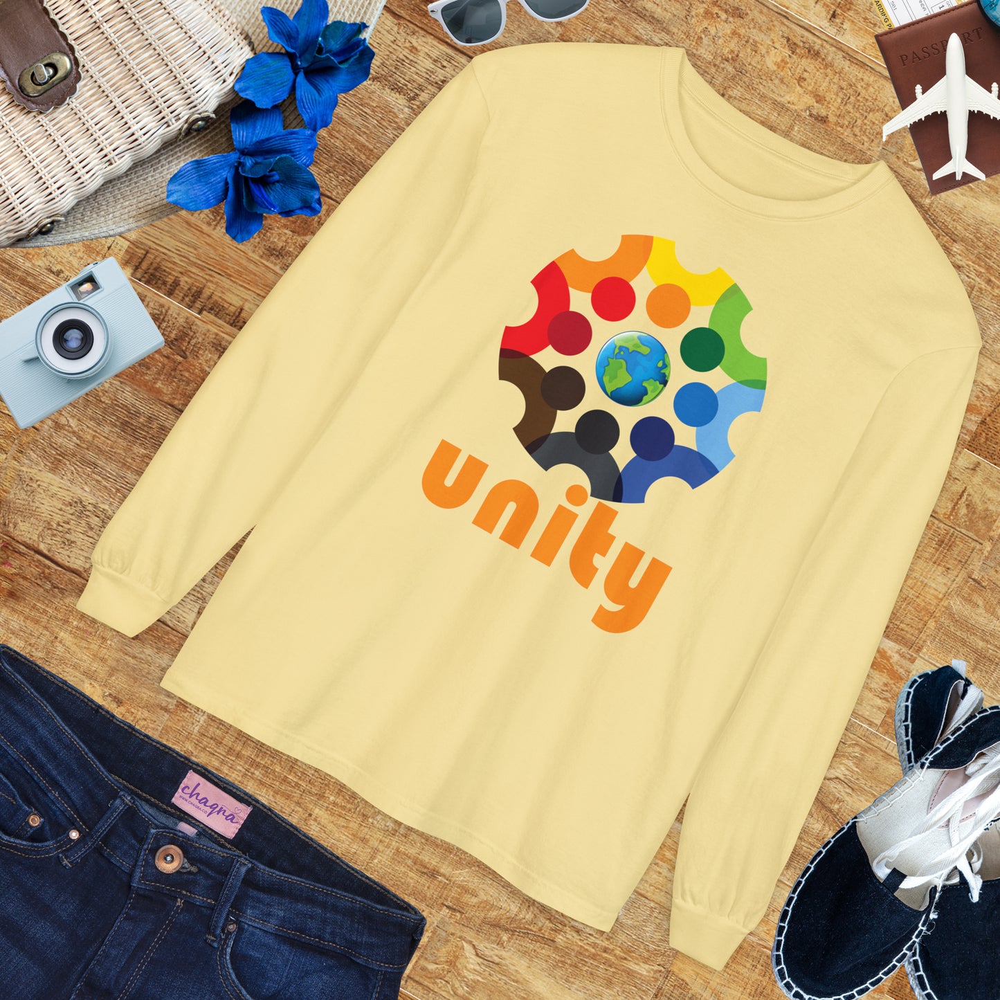 🌍UNITY - Global Heartbeat Long Sleeve Tee