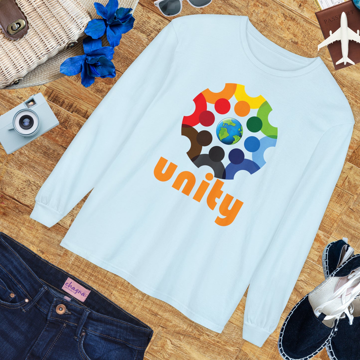 🌍UNITY - Global Heartbeat Long Sleeve Tee