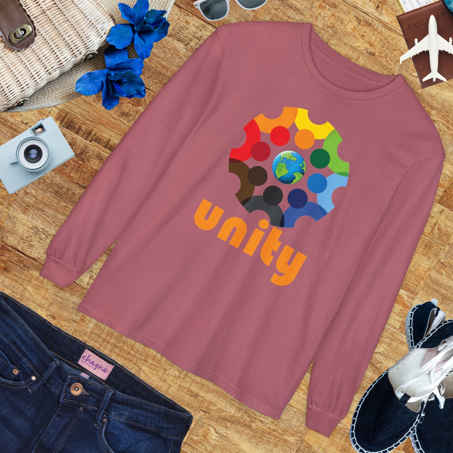 🌍UNITY - Global Heartbeat Long Sleeve Tee