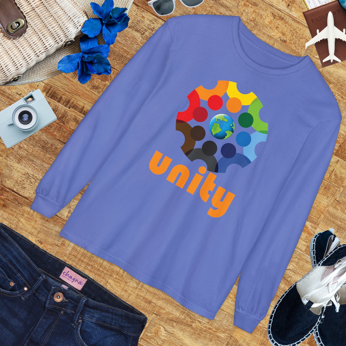 🌍UNITY - Global Heartbeat Long Sleeve Tee