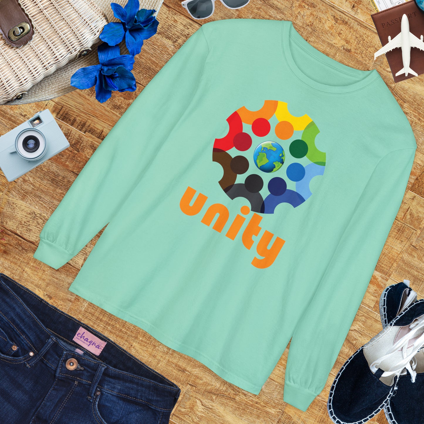 🌍UNITY - Global Heartbeat Long Sleeve Tee