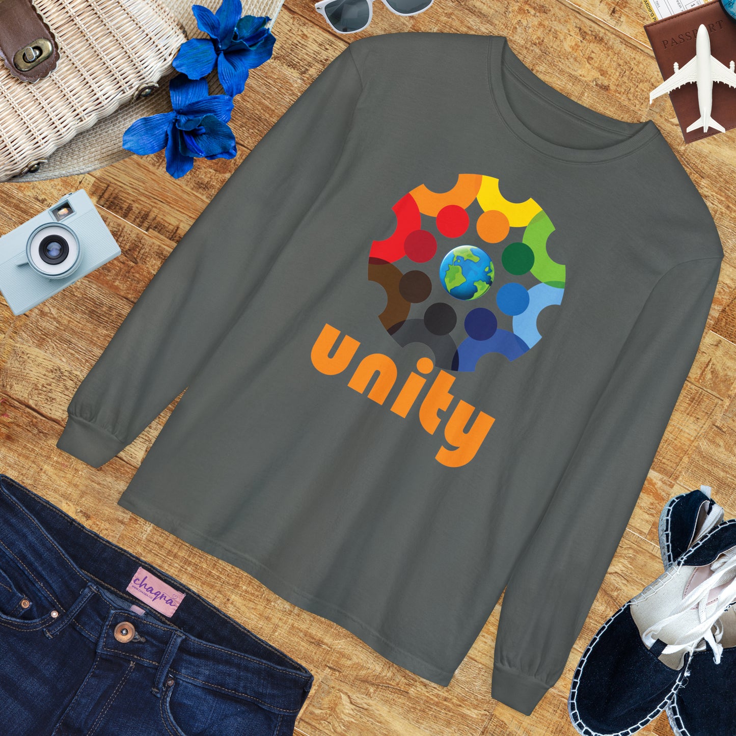🌍UNITY - Global Heartbeat Long Sleeve Tee