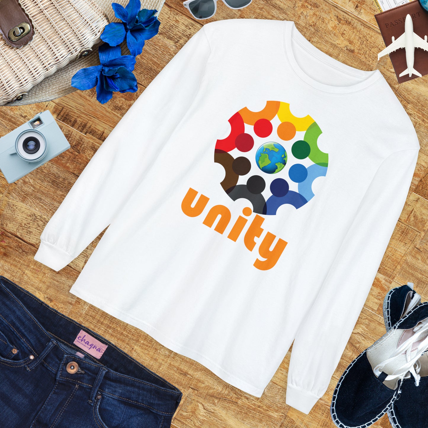 🌍UNITY - Global Heartbeat Long Sleeve Tee