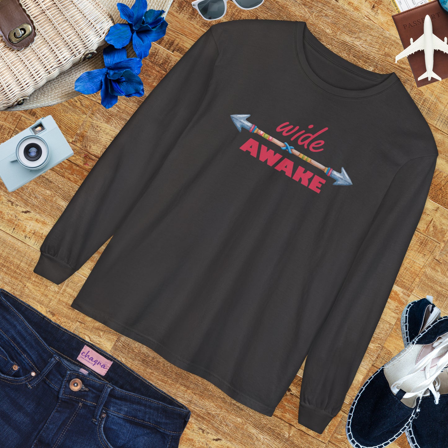 👁️Wide Awake - Conscious Living Long Sleeve Tee