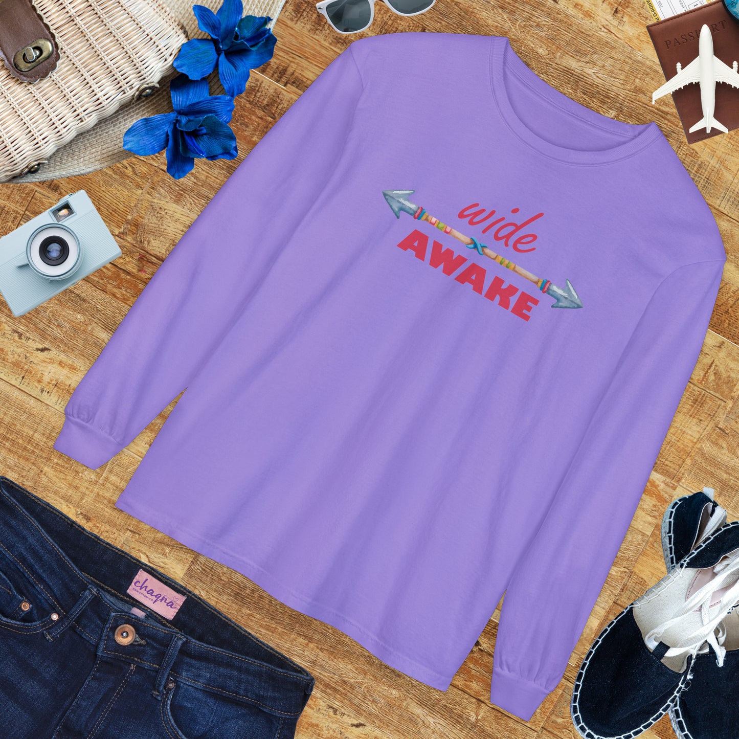 👁️Wide Awake - Conscious Living Long Sleeve Tee