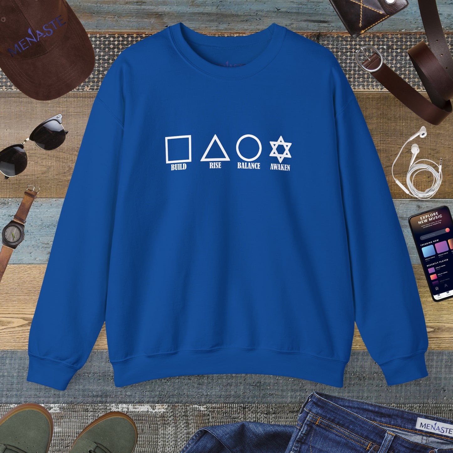 🌑🖤 THE FOUR PILLARS OF THE MASCULINE — Menaste Hoodie