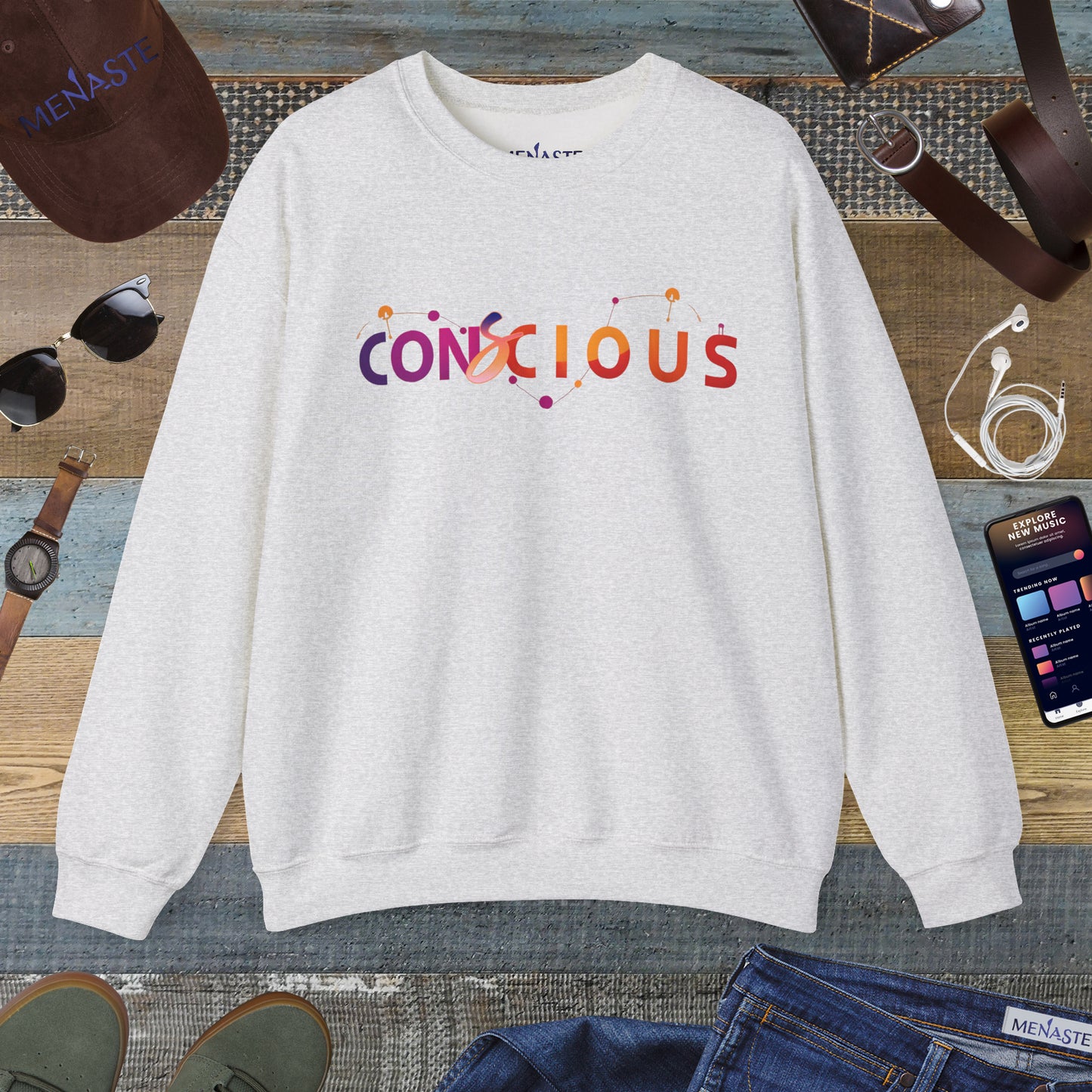 🌙✨ Menaste "CONSCIOUS" Sweatshirt