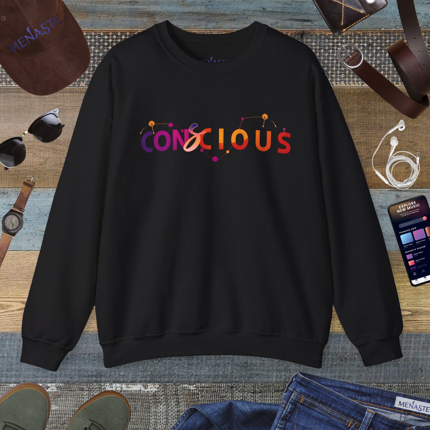 🌙✨ Menaste "CONSCIOUS" Sweatshirt