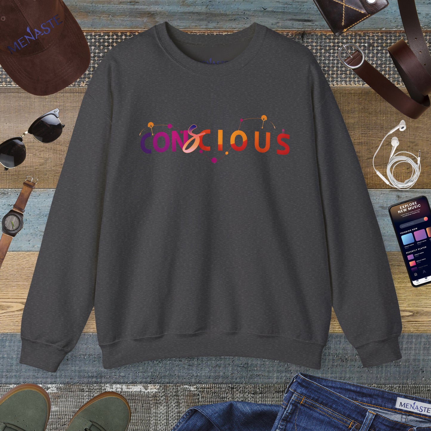 🌙✨ Menaste "CONSCIOUS" Sweatshirt