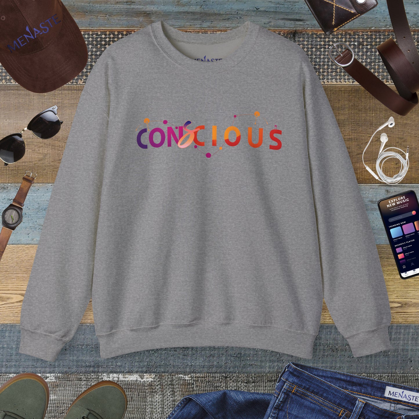 🌙✨ Menaste "CONSCIOUS" Sweatshirt