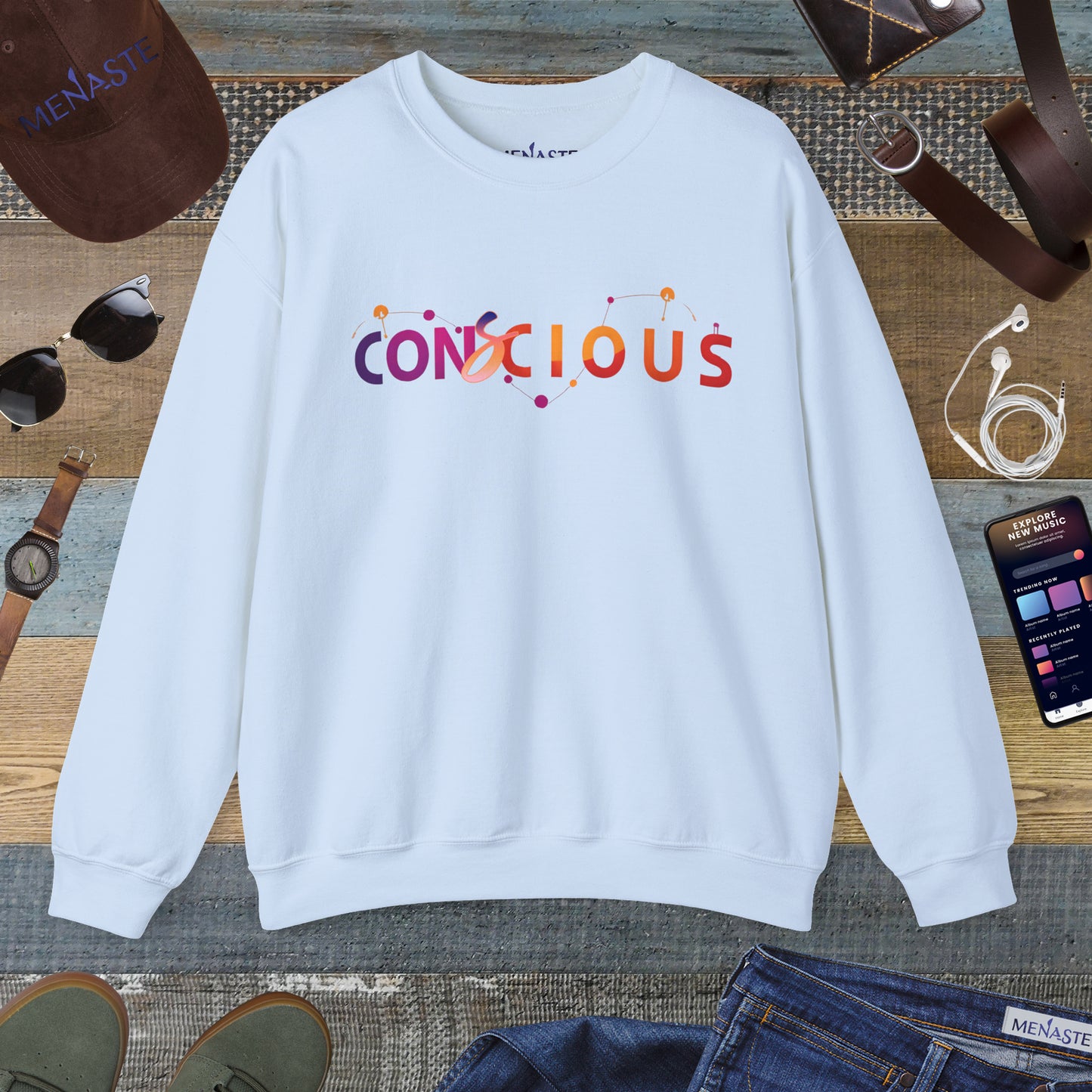 🌙✨ Menaste "CONSCIOUS" Sweatshirt
