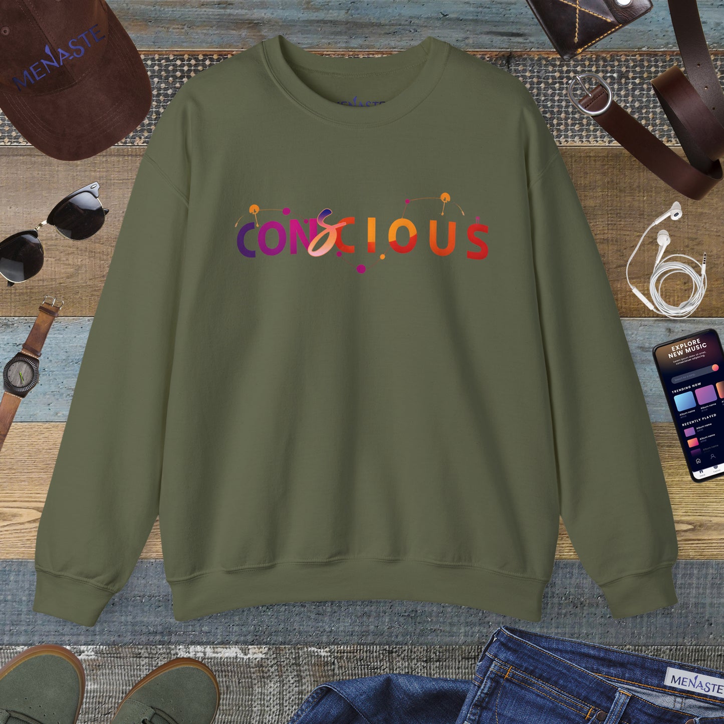 🌙✨ Menaste "CONSCIOUS" Sweatshirt
