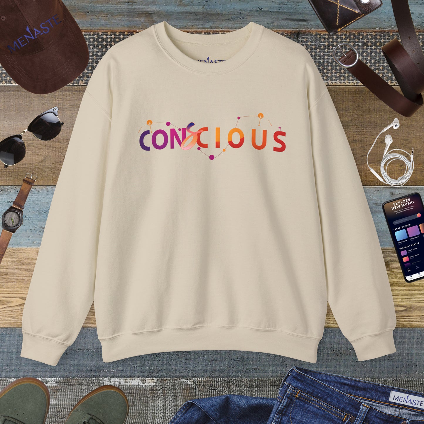 🌙✨ Menaste "CONSCIOUS" Sweatshirt