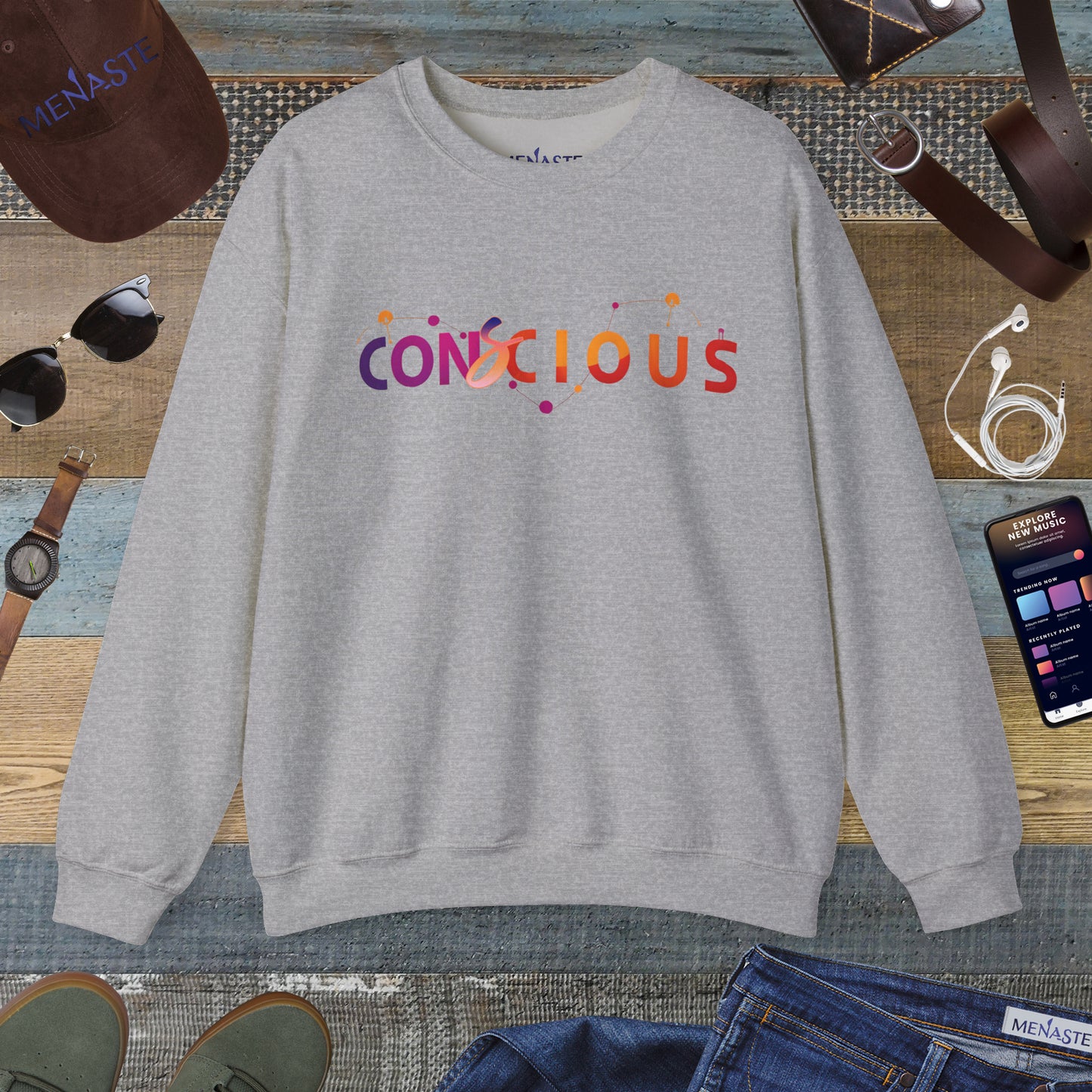 🌙✨ Menaste "CONSCIOUS" Sweatshirt