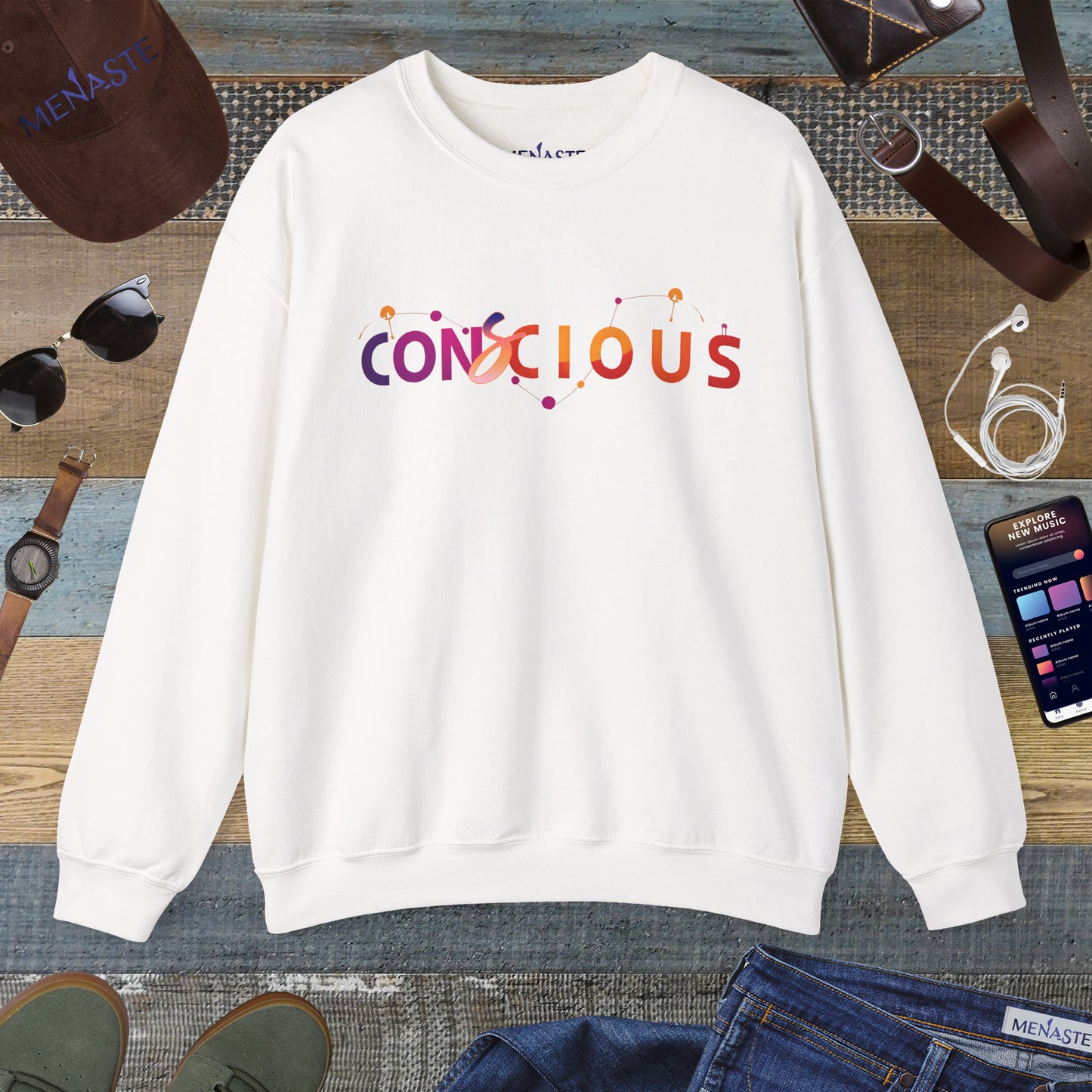 🌙✨ Menaste "CONSCIOUS" Sweatshirt
