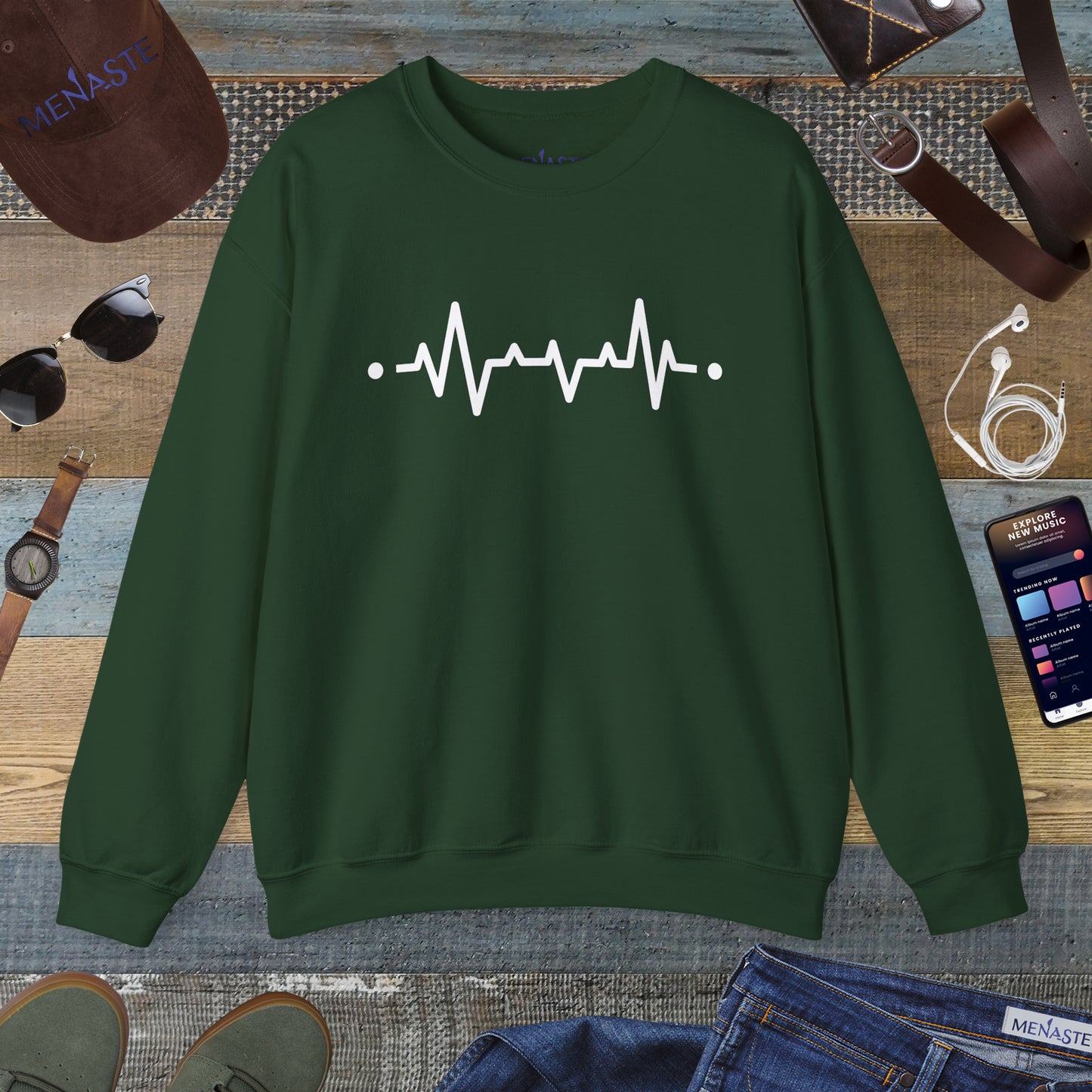 🜂 “The Line Between Worlds” — Menaste Presence Sweatshirt