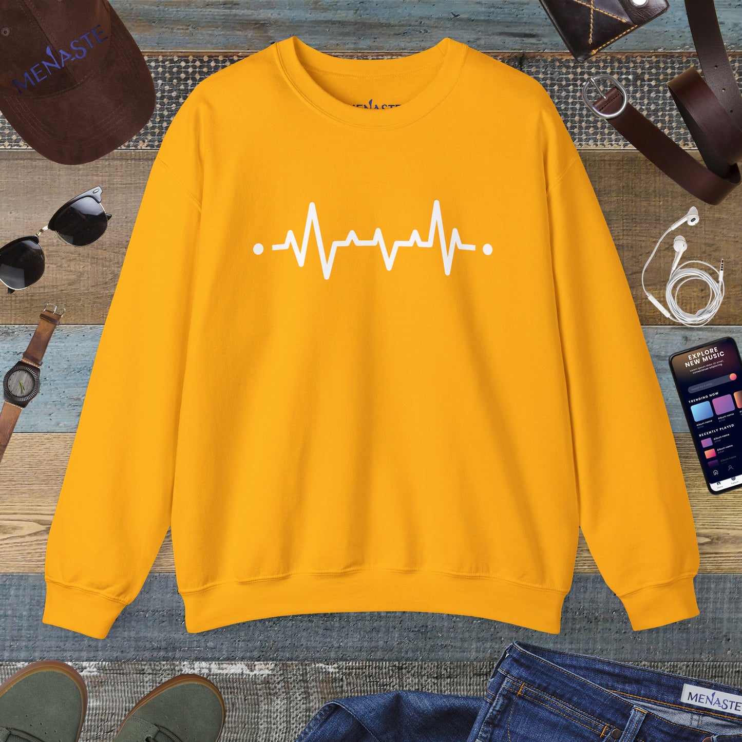 🜂 “The Line Between Worlds” — Menaste Presence Sweatshirt