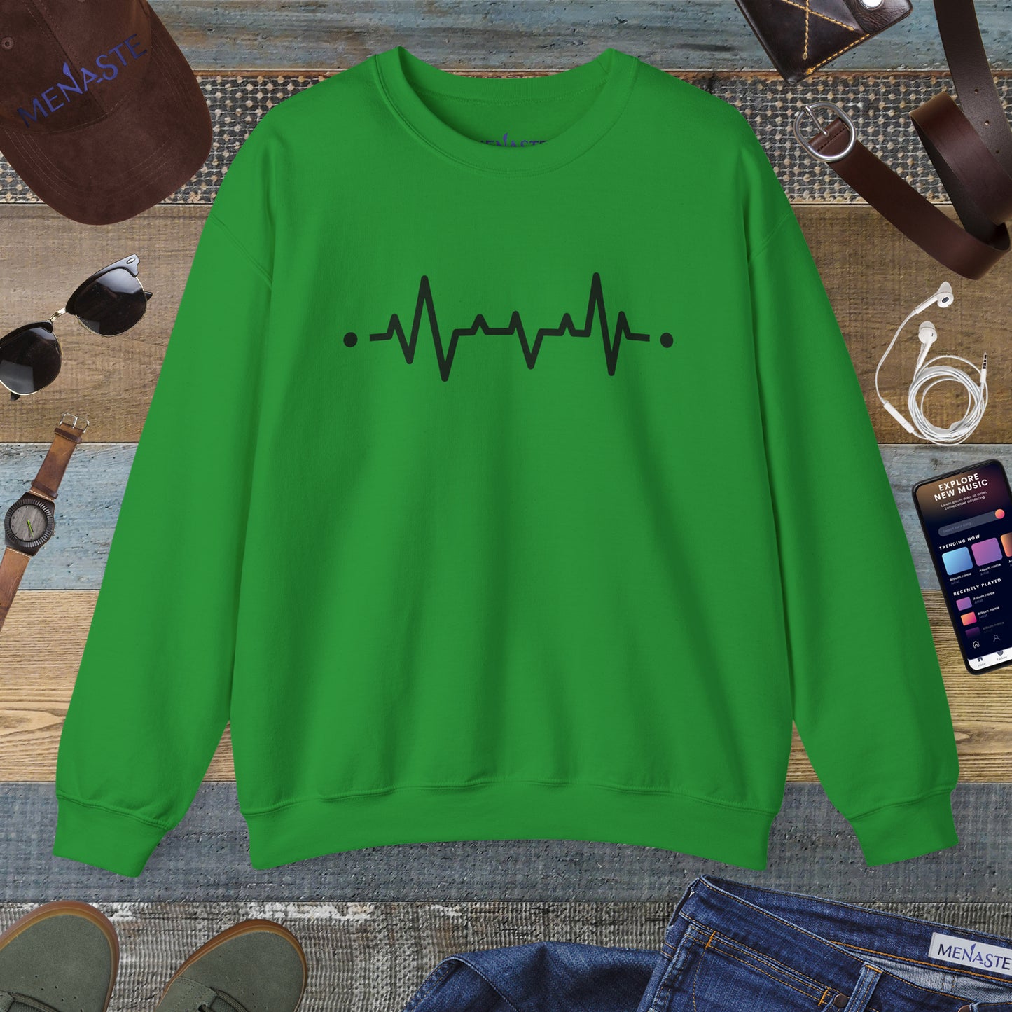 🜂 “The Line Between Worlds” — Menaste Presence Sweatshirt