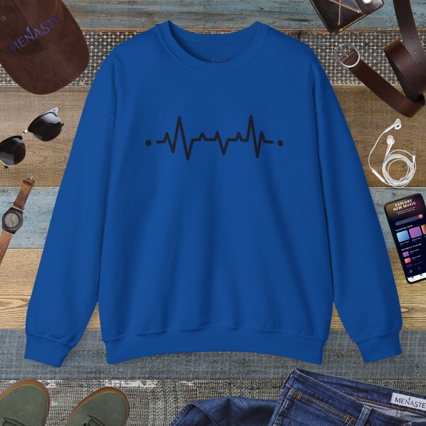 🜂 “The Line Between Worlds” — Menaste Presence Sweatshirt