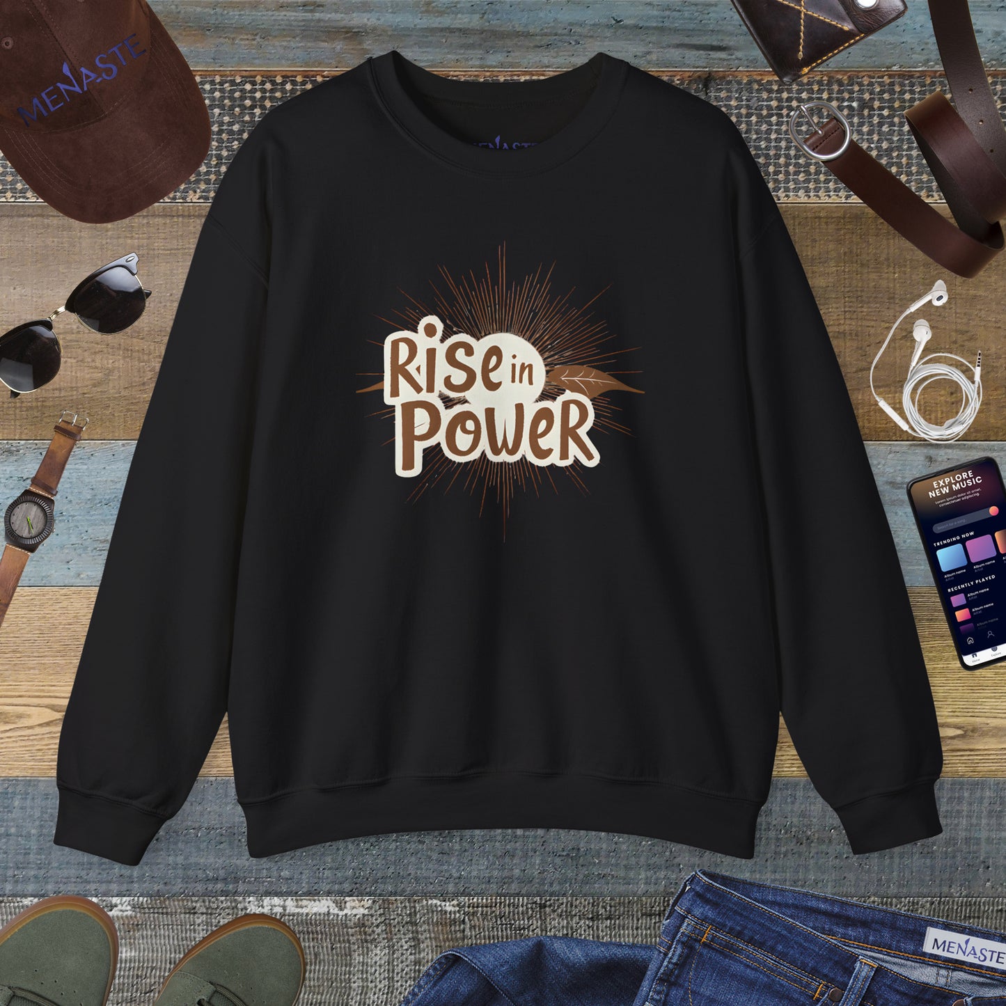 🔥 RISE IN POWER — Menaste Crewneck Sweatshirt
