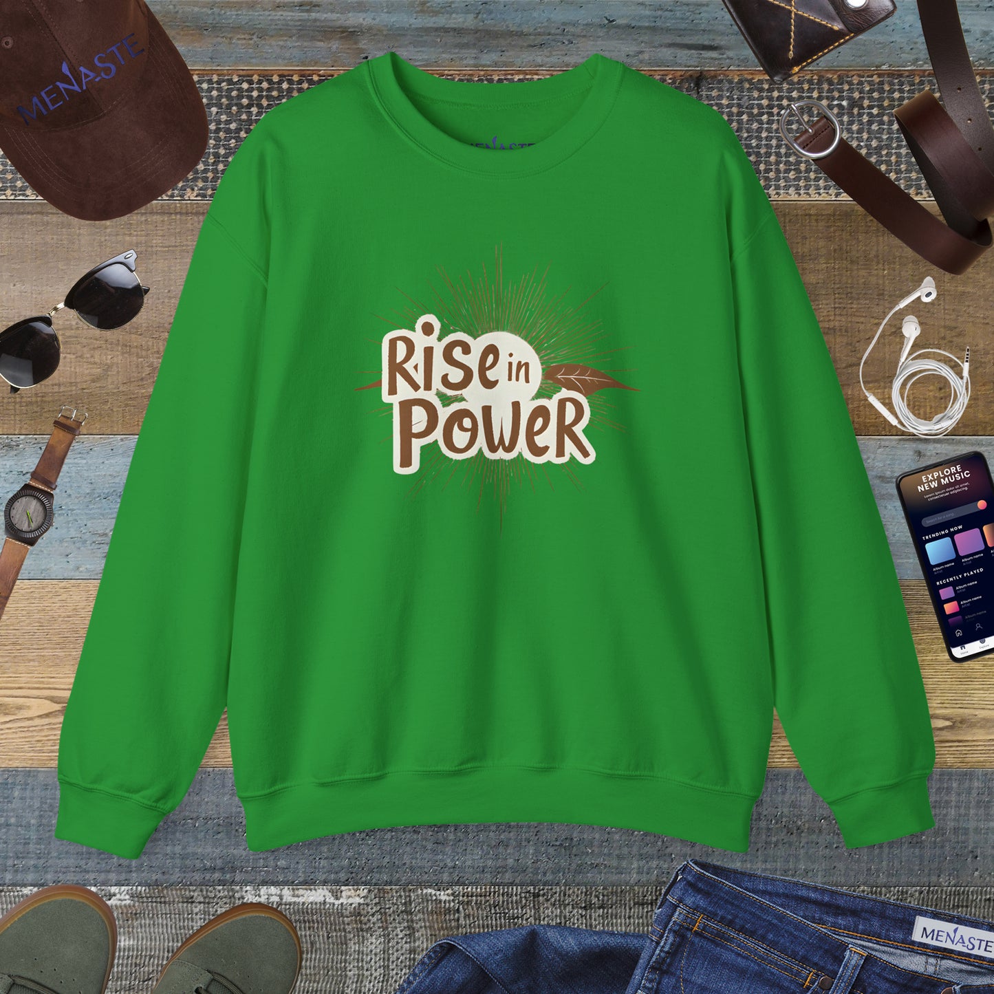 🔥 RISE IN POWER — Menaste Crewneck Sweatshirt