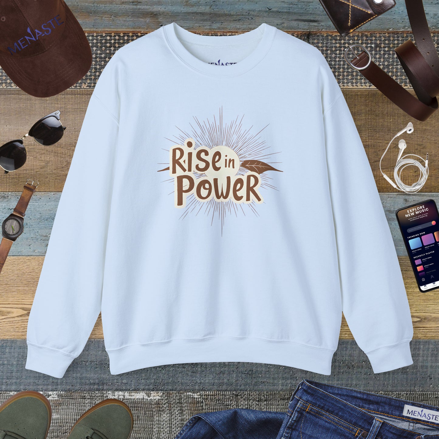 🔥 RISE IN POWER — Menaste Crewneck Sweatshirt