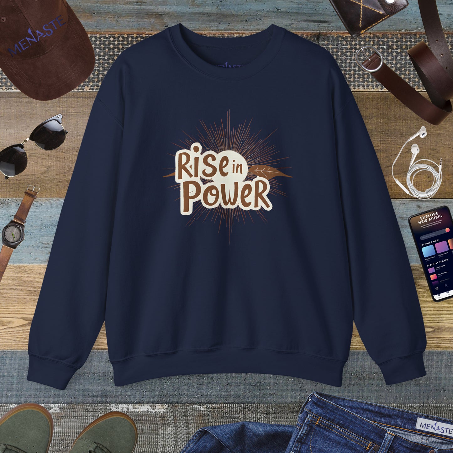 🔥 RISE IN POWER — Menaste Crewneck Sweatshirt