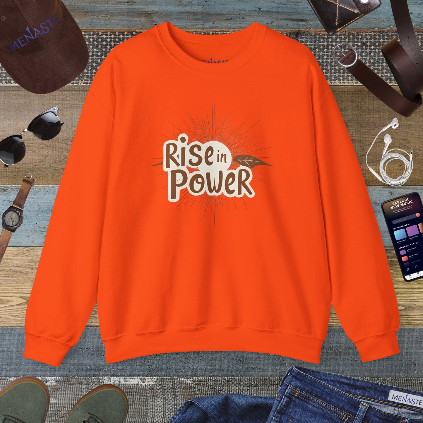 🔥 RISE IN POWER — Menaste Crewneck Sweatshirt