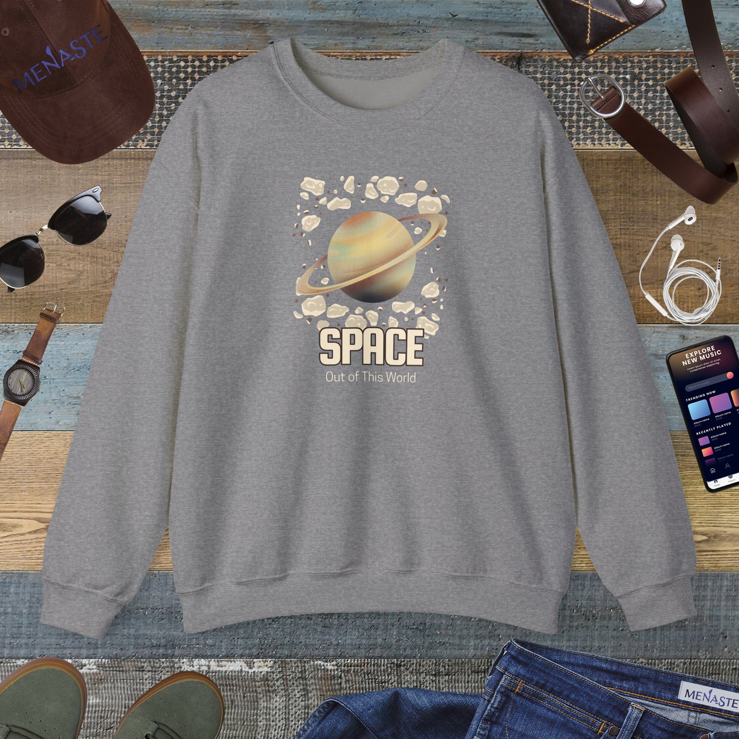 🌌 Menaste “Out of This World” Sweatshirt