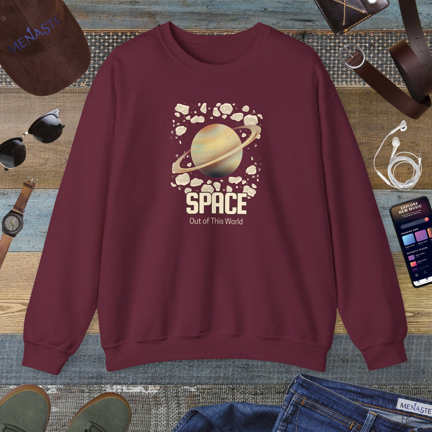 🌌 Menaste “Out of This World” Sweatshirt