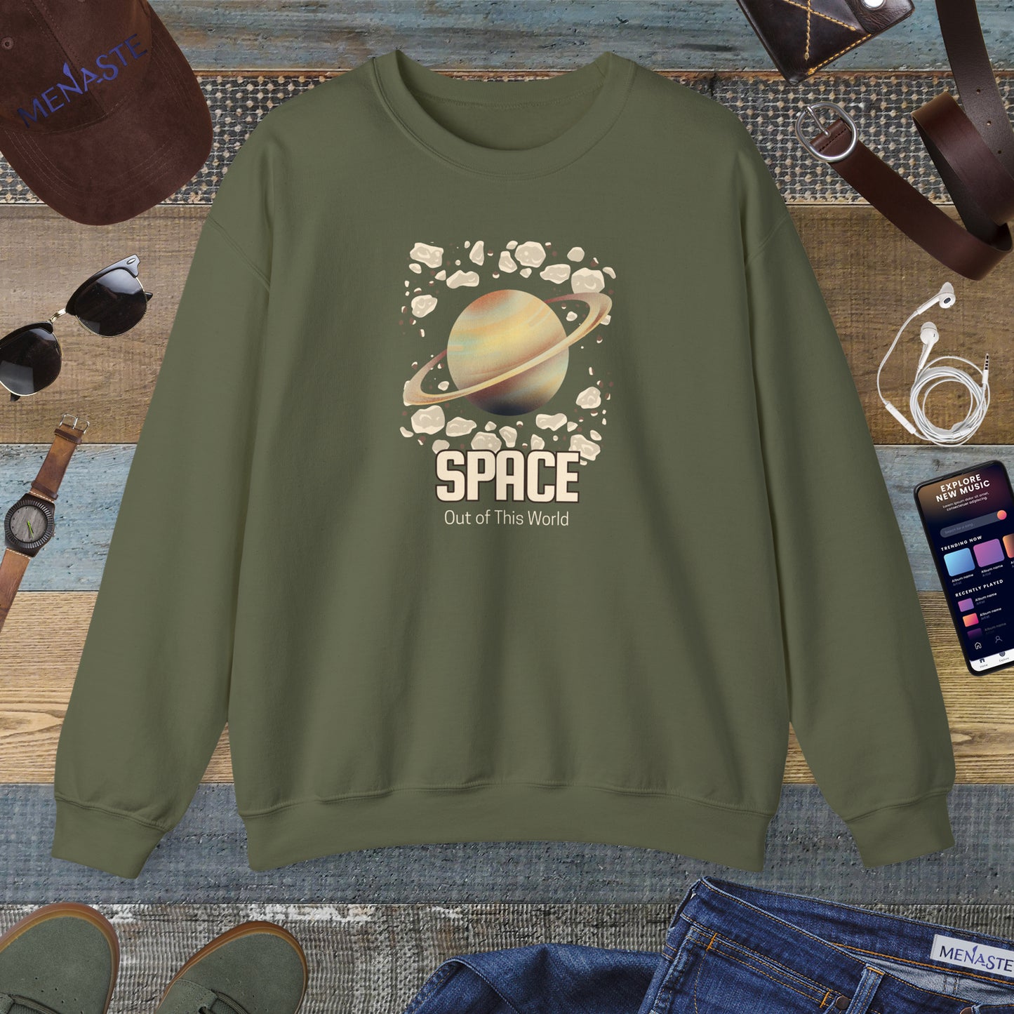 🌌 Menaste “Out of This World” Sweatshirt