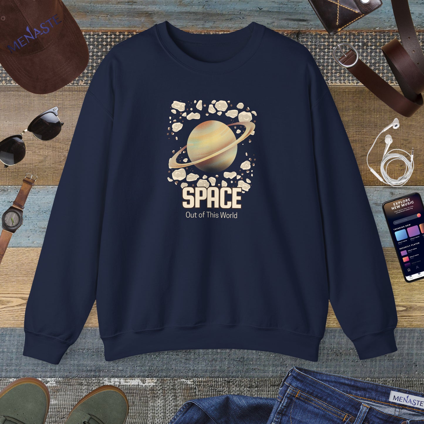 🌌 Menaste “Out of This World” Sweatshirt