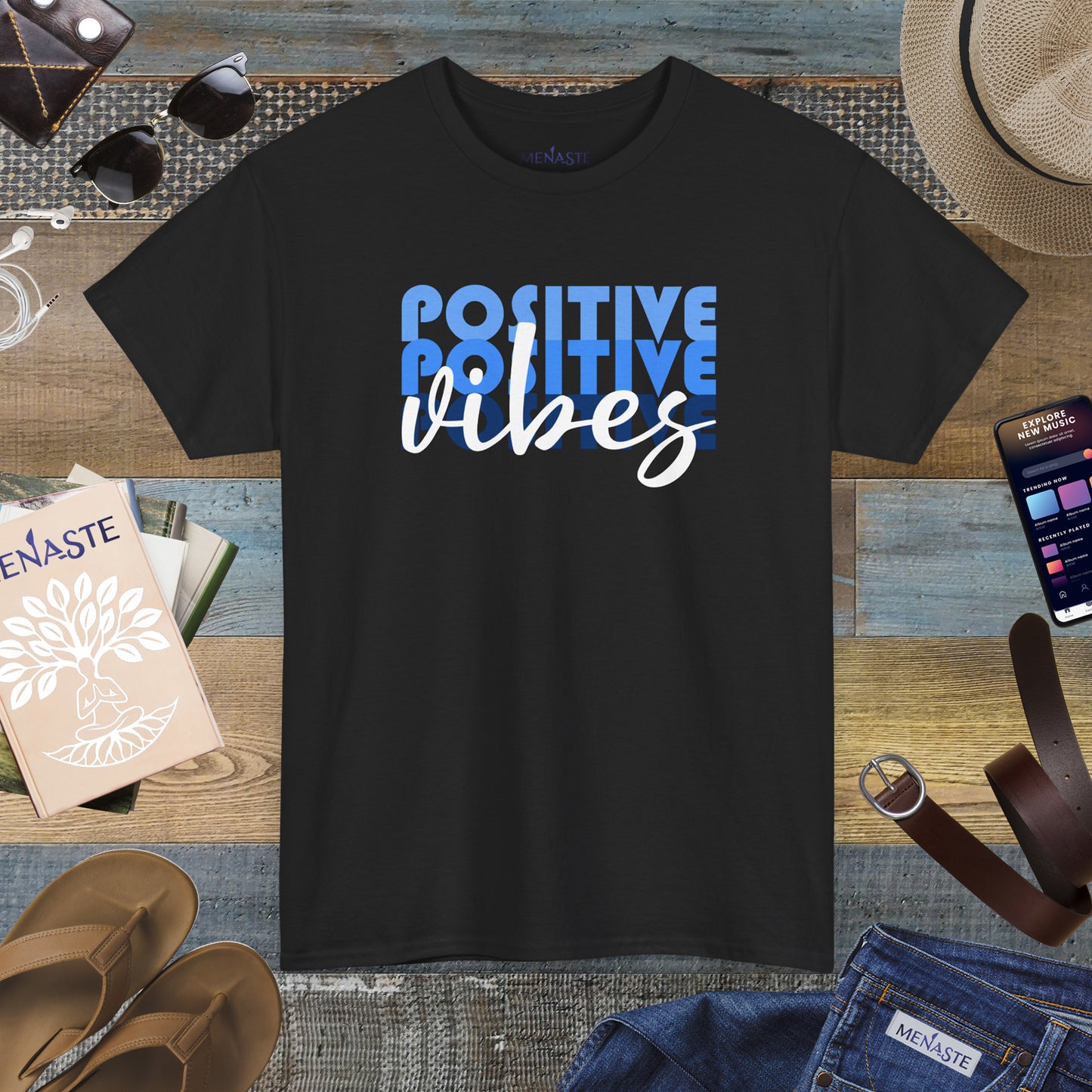 ⚡ POSITIVE FREQUENCY — Menaste™ T-Shirt
