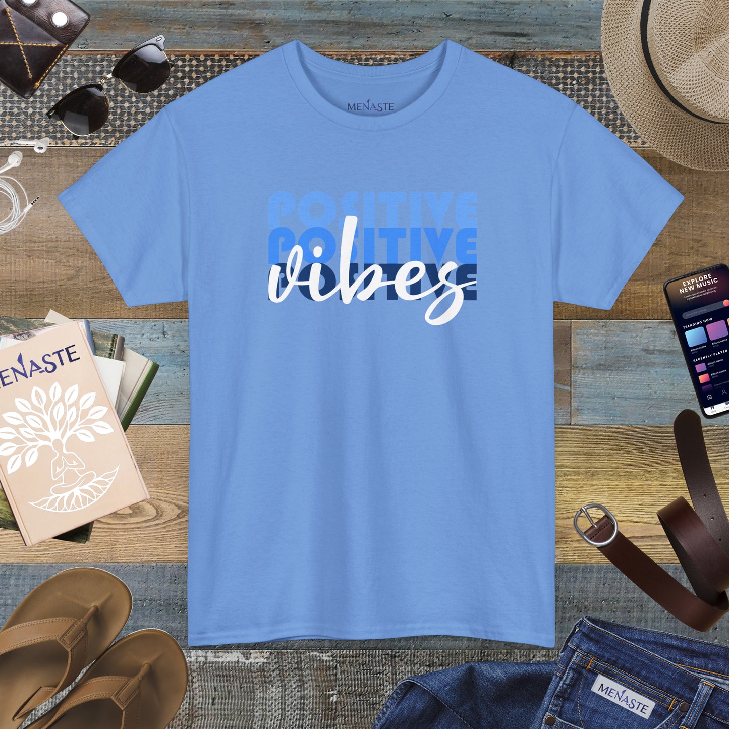 ⚡ POSITIVE FREQUENCY — Menaste™ T-Shirt