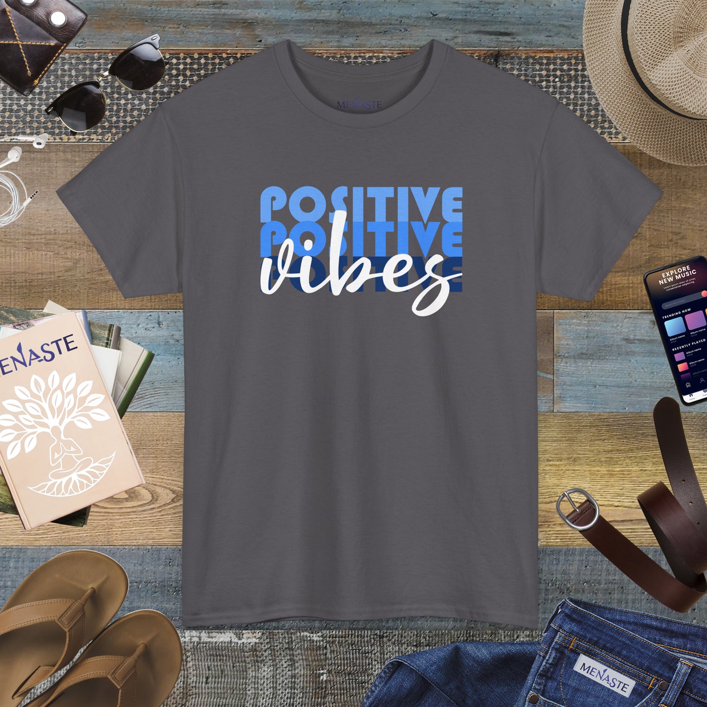 ⚡ POSITIVE FREQUENCY — Menaste™ T-Shirt