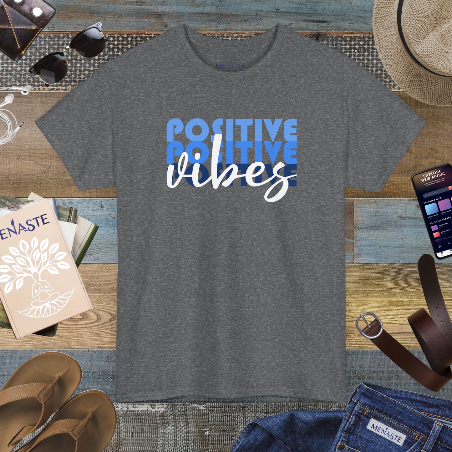 ⚡ POSITIVE FREQUENCY — Menaste™ T-Shirt