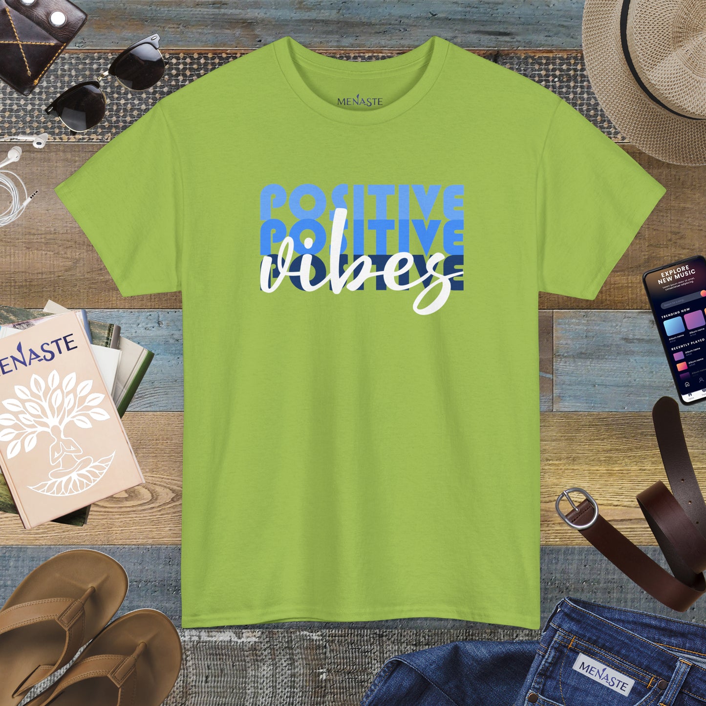 ⚡ POSITIVE FREQUENCY — Menaste™ T-Shirt