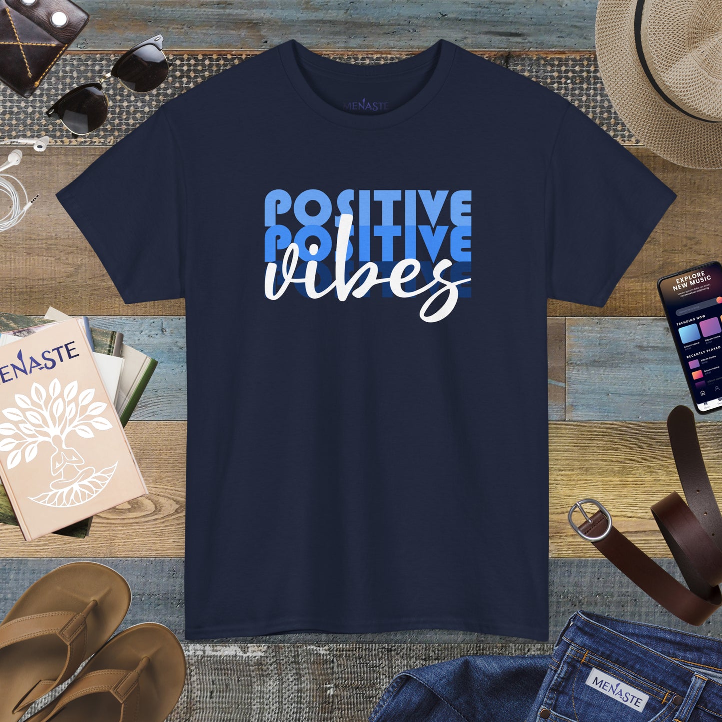 ⚡ POSITIVE FREQUENCY — Menaste™ T-Shirt