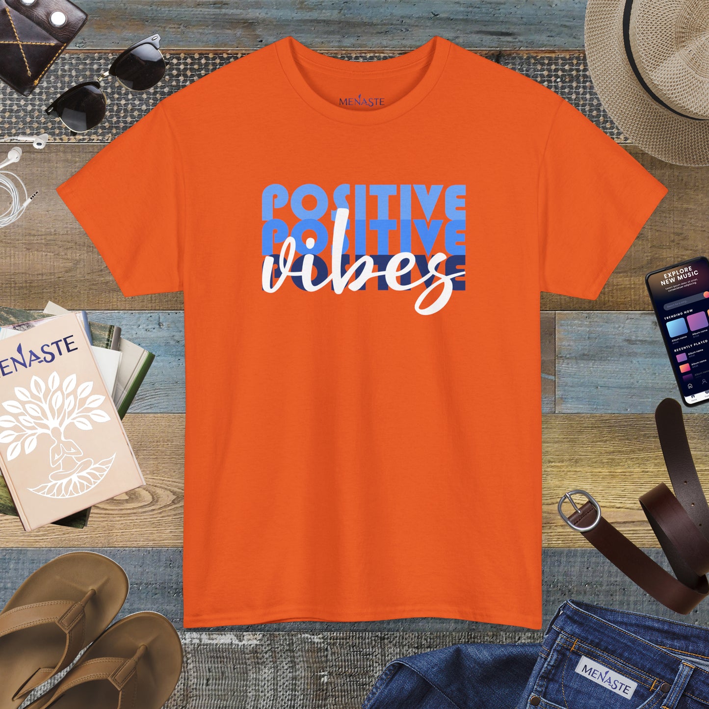 ⚡ POSITIVE FREQUENCY — Menaste™ T-Shirt